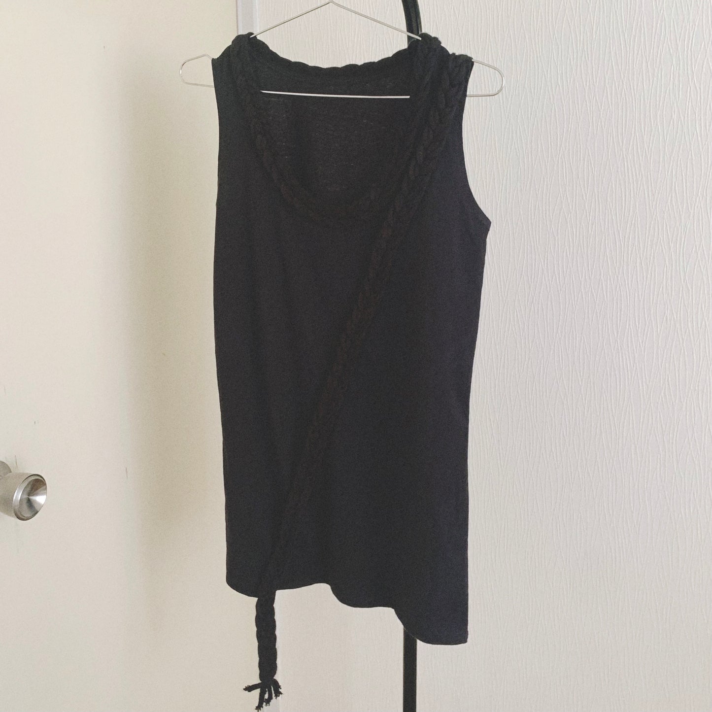 black braid design tunic