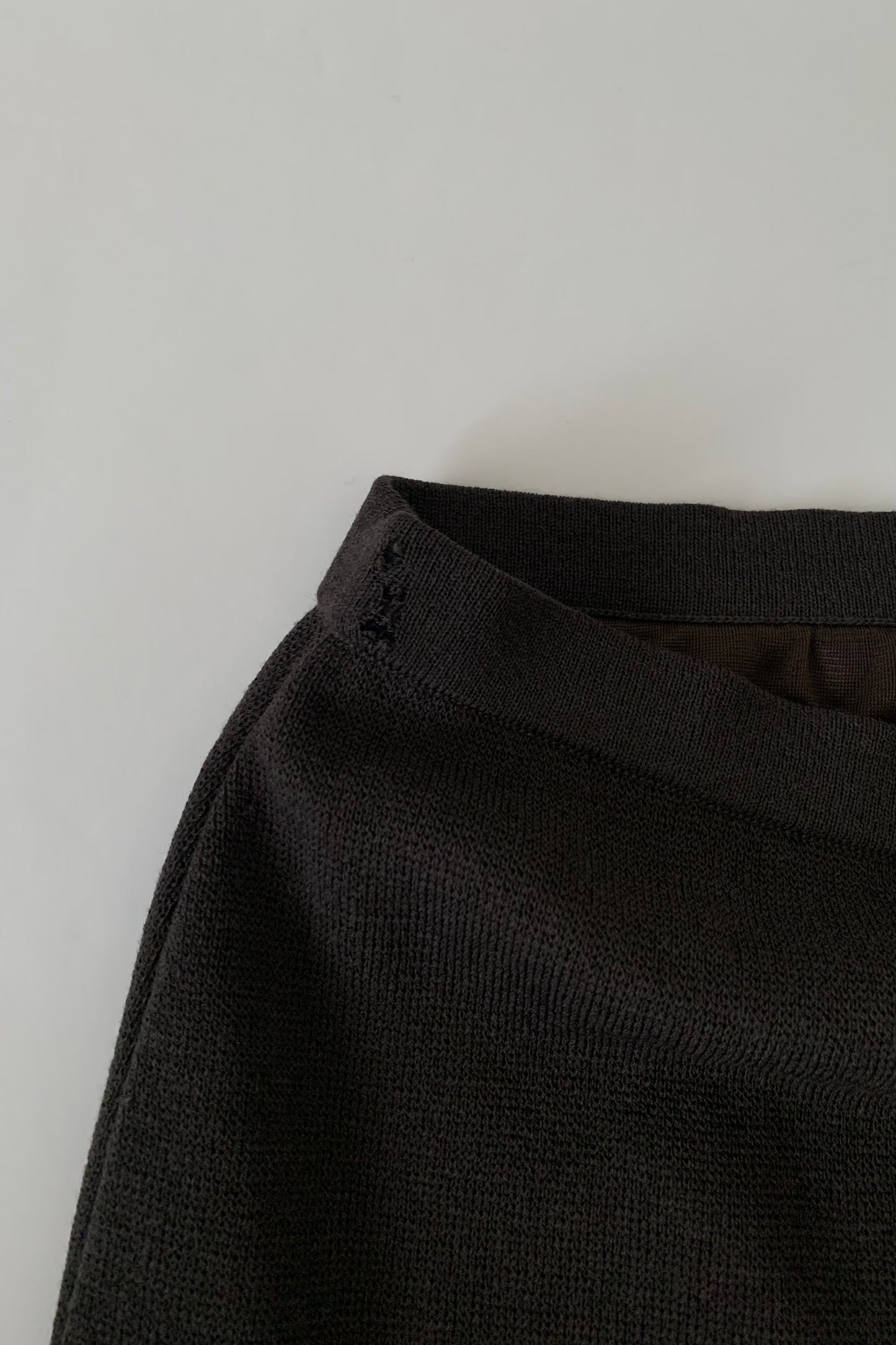 Italy charcoal gray knit skirt