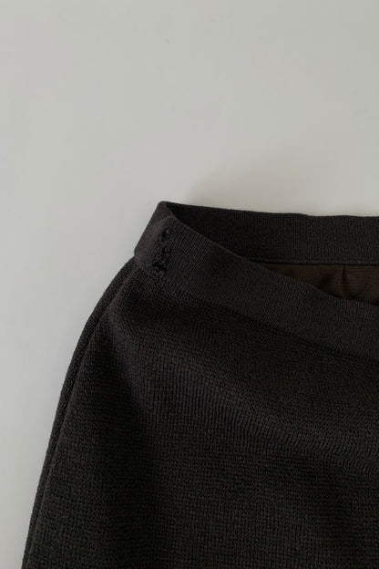 Italy charcoal gray knit skirt