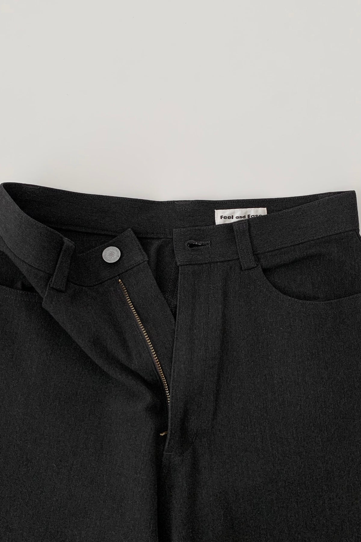 dark gray stretch pants