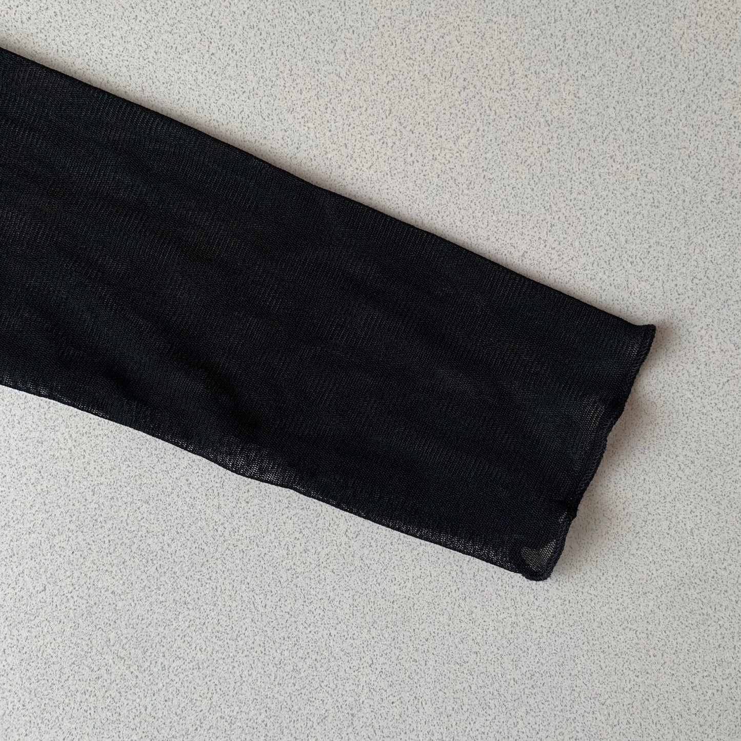 Italy black tulle wrap cardigan