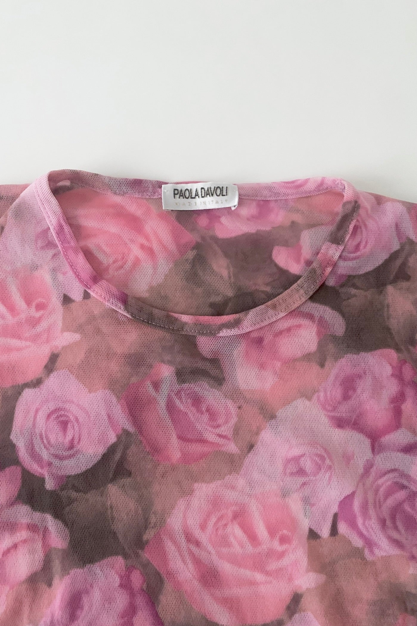 Italy rose sheer T tops