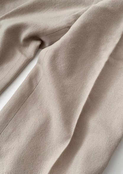yellow beige wool pants