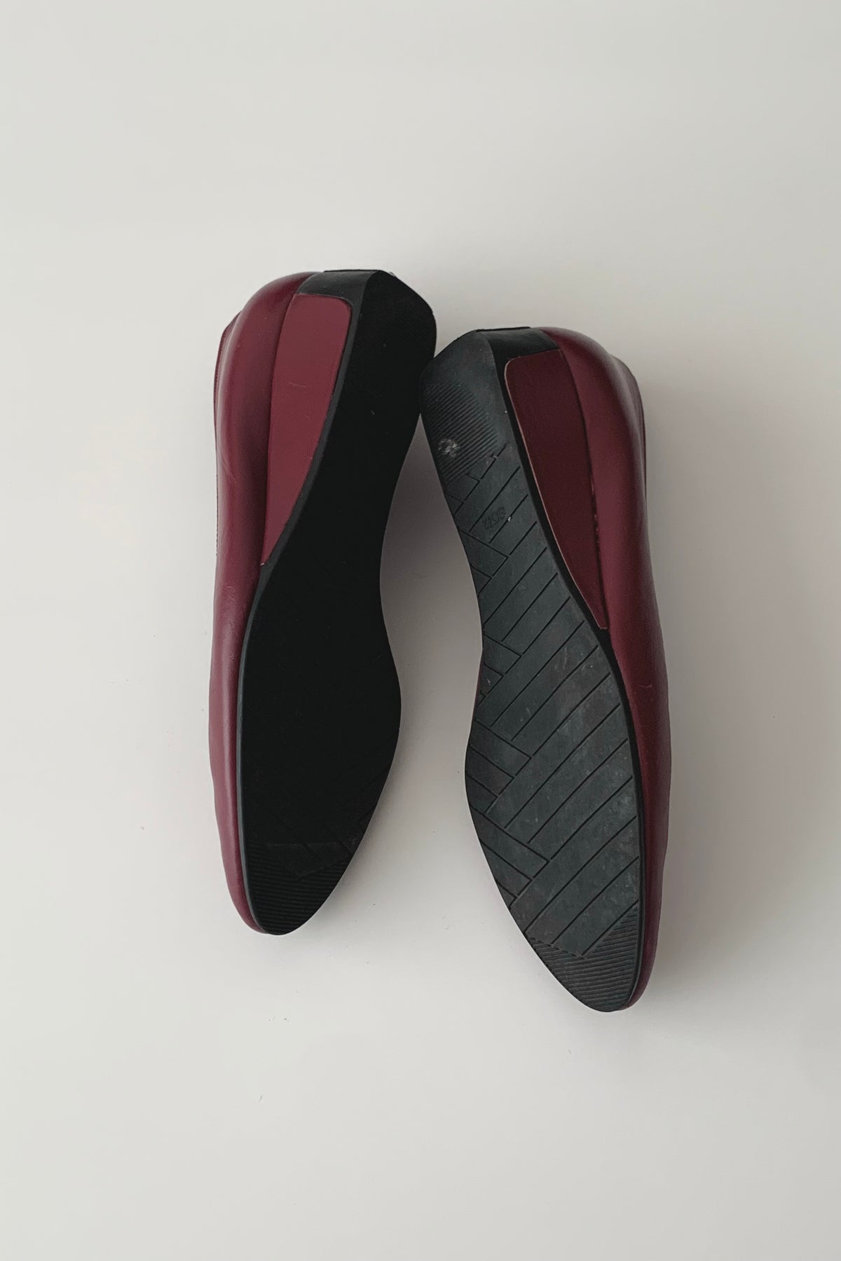 YSL bordeaux leather pumps