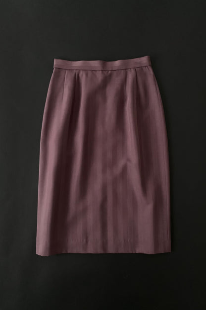 purple stripe skirt