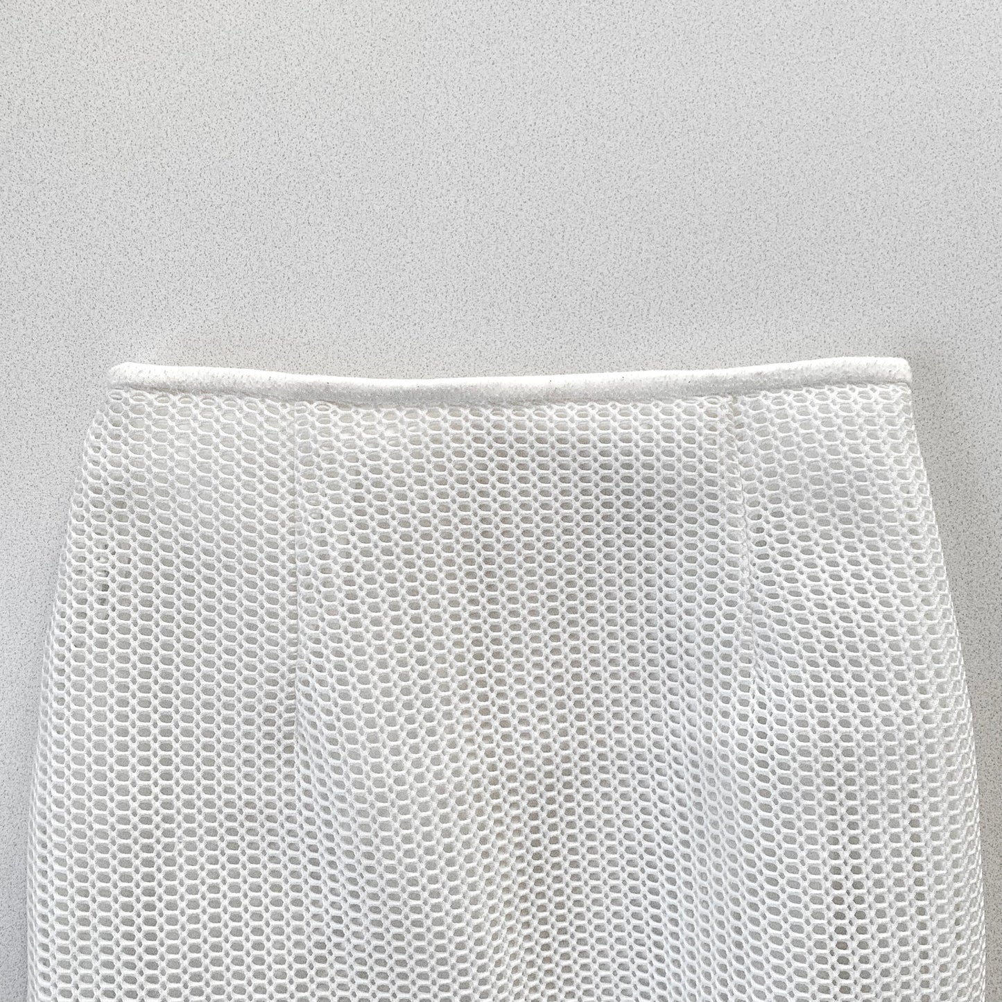 white mesh mermaid skirt