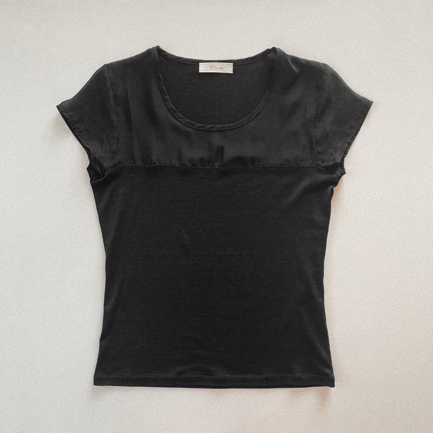 black semi-sheer tops
