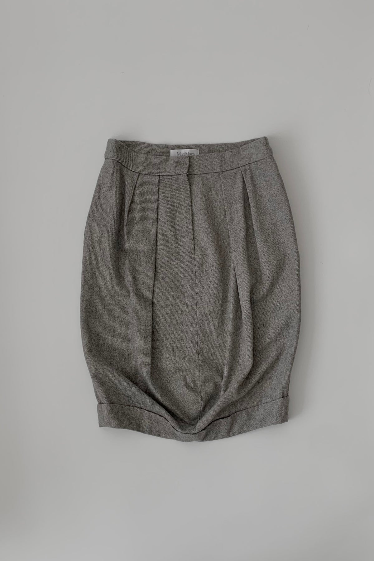 MaxMara  gray tweed balloonskirt