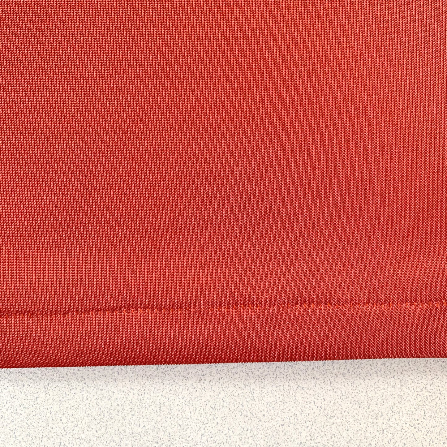 red shirring vest