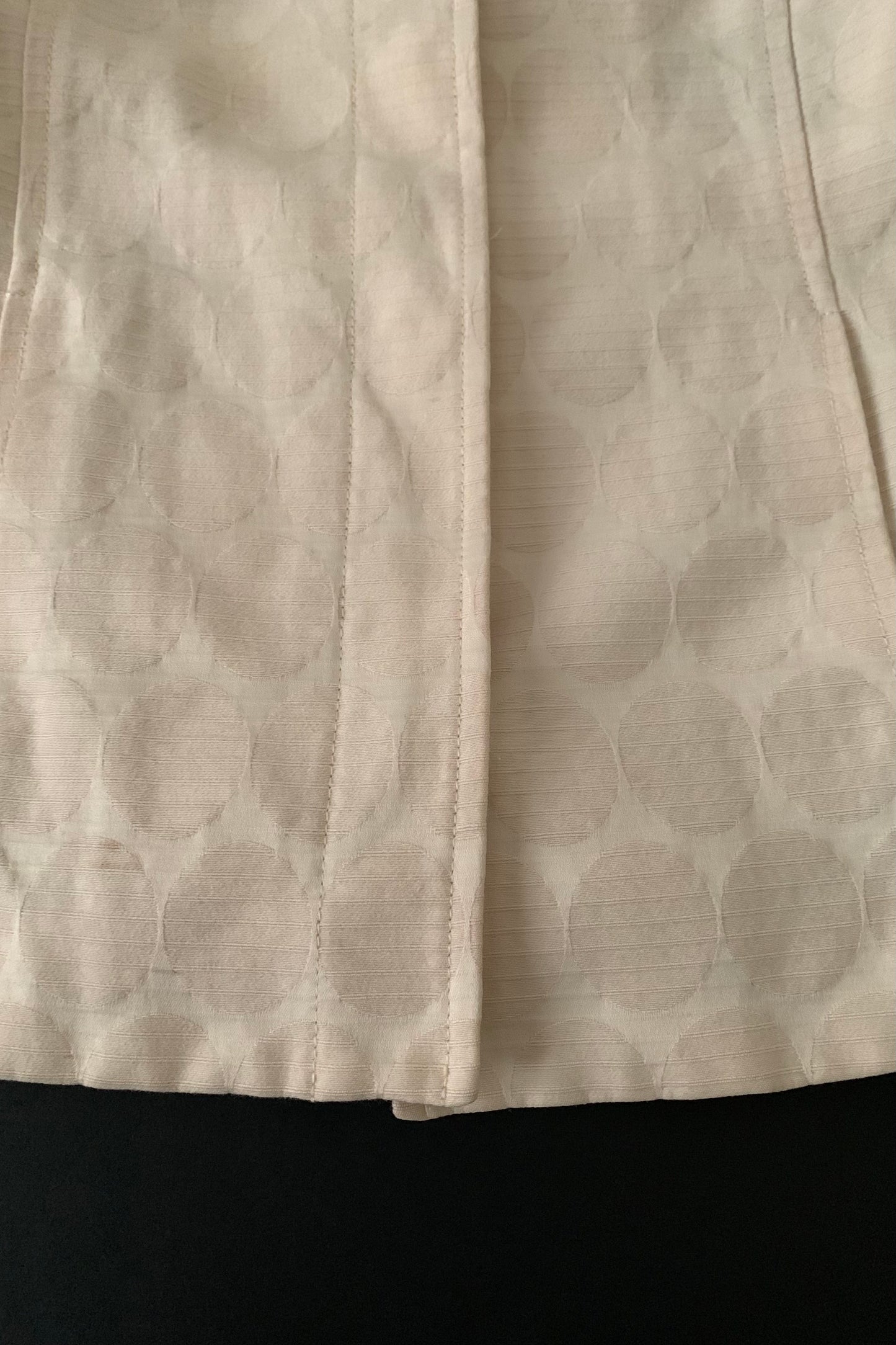 pale beige dot high neck jacket