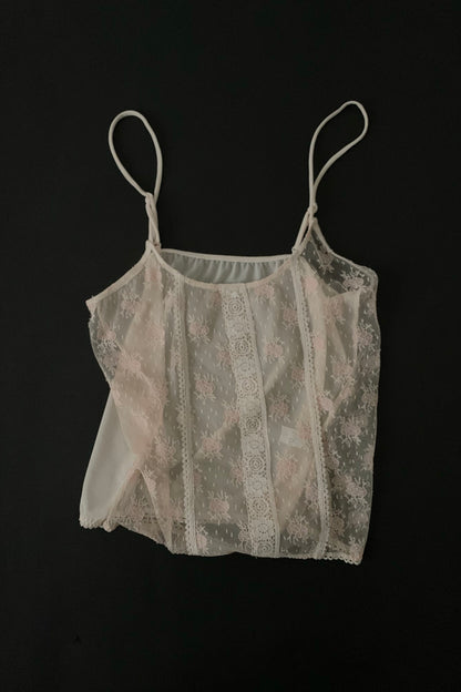Chloe pink lingerie camisole