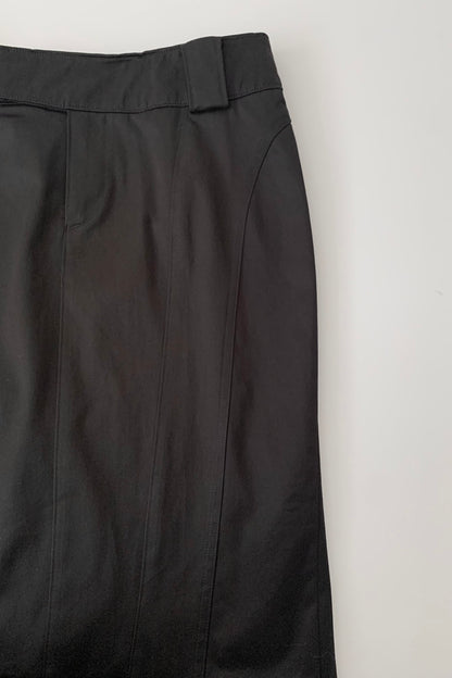black tight mini skirt