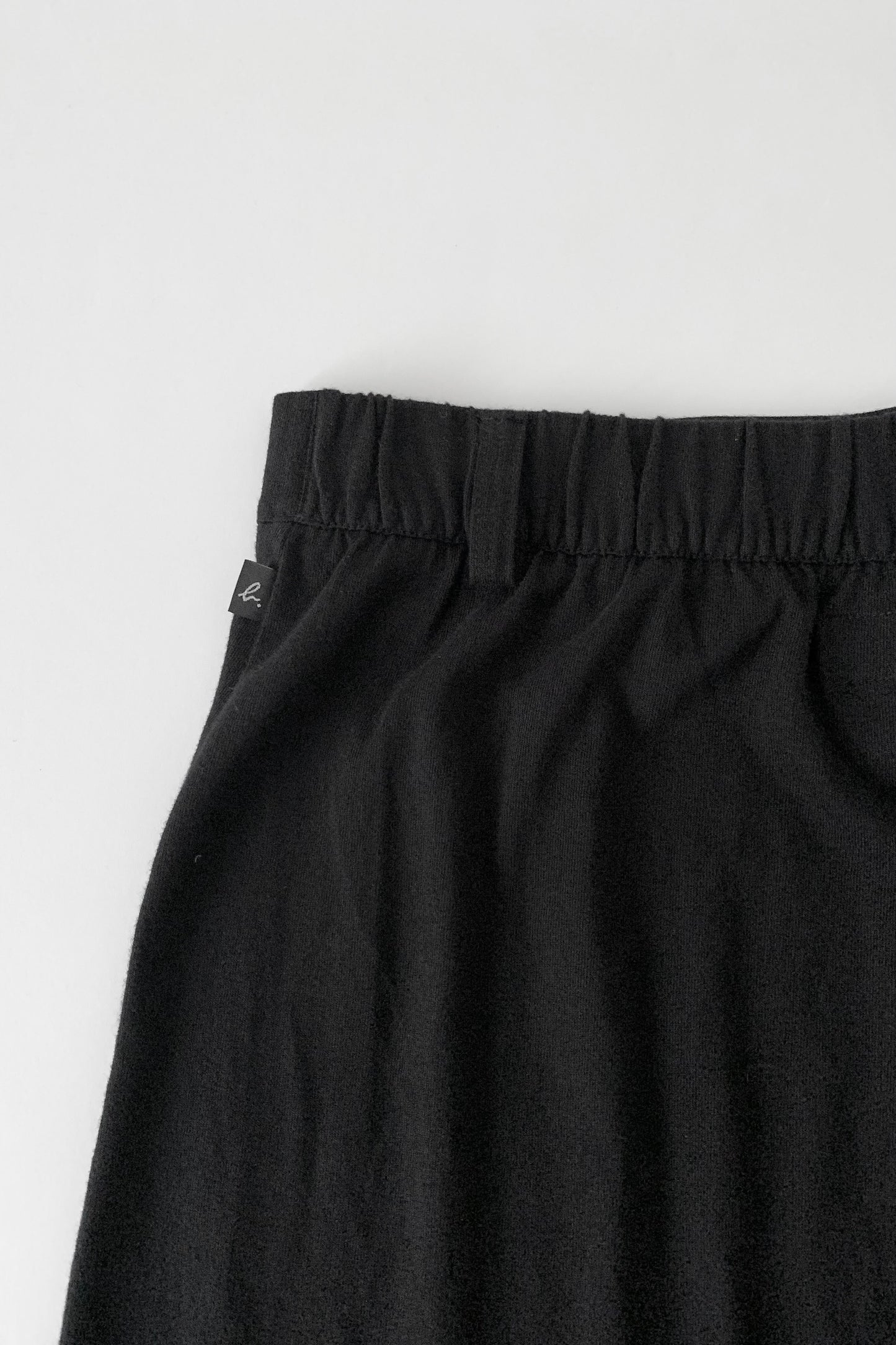 agnes b. black pocket cotton skirt