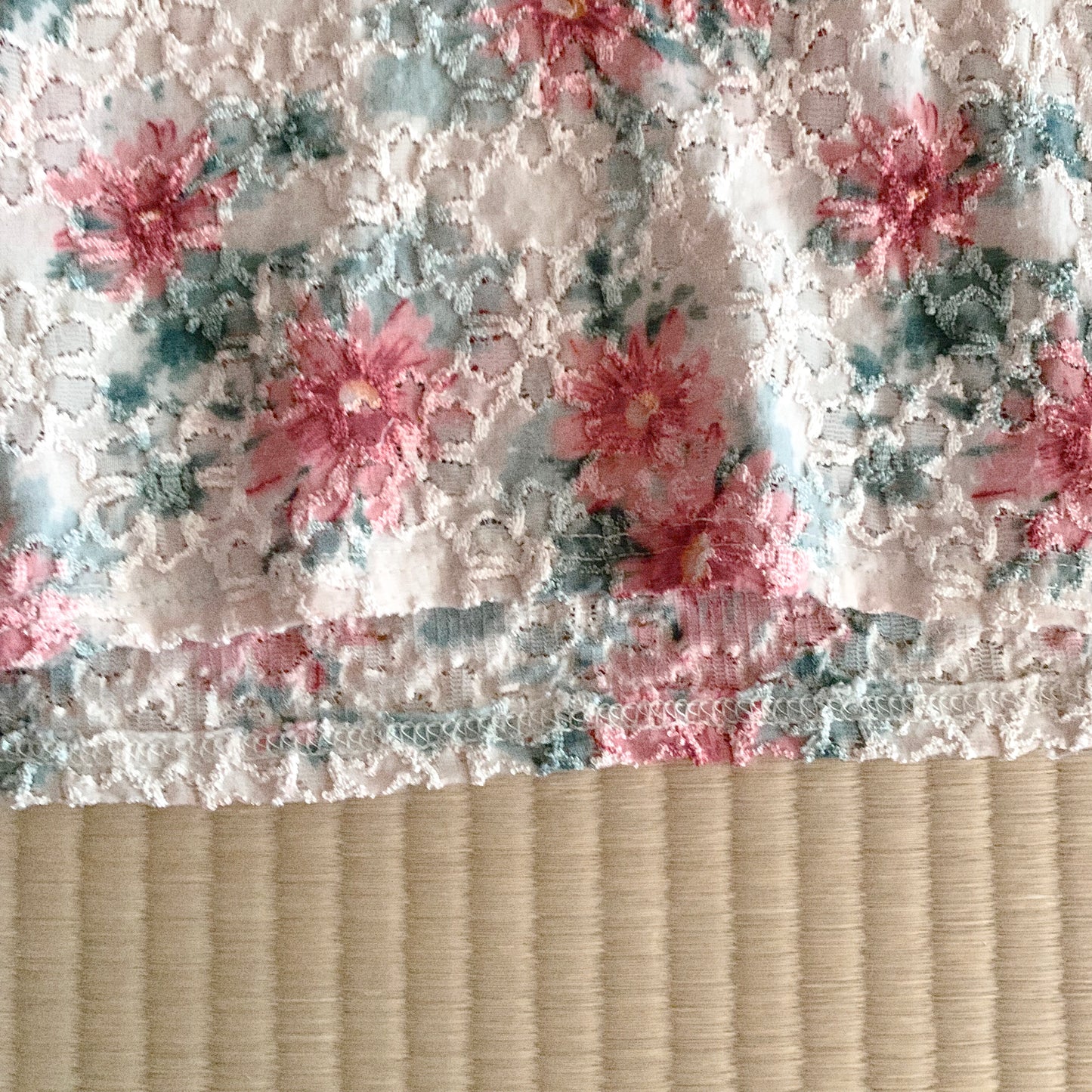 flower patterned T tops