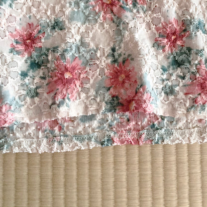 flower patterned T tops