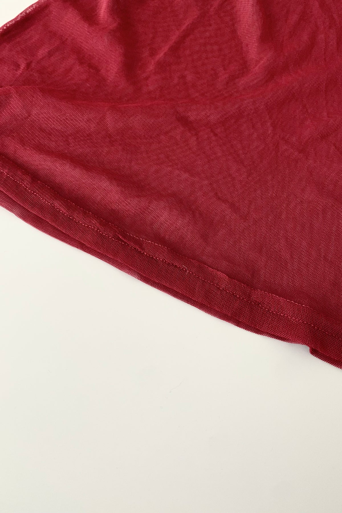 France red sheer tops