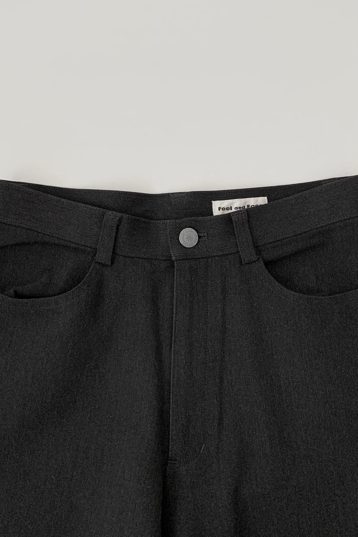 dark gray stretch pants
