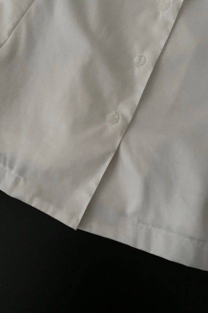 white stripe collar shirt