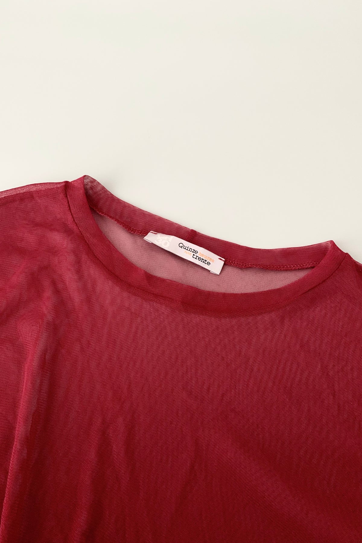 France red sheer tops