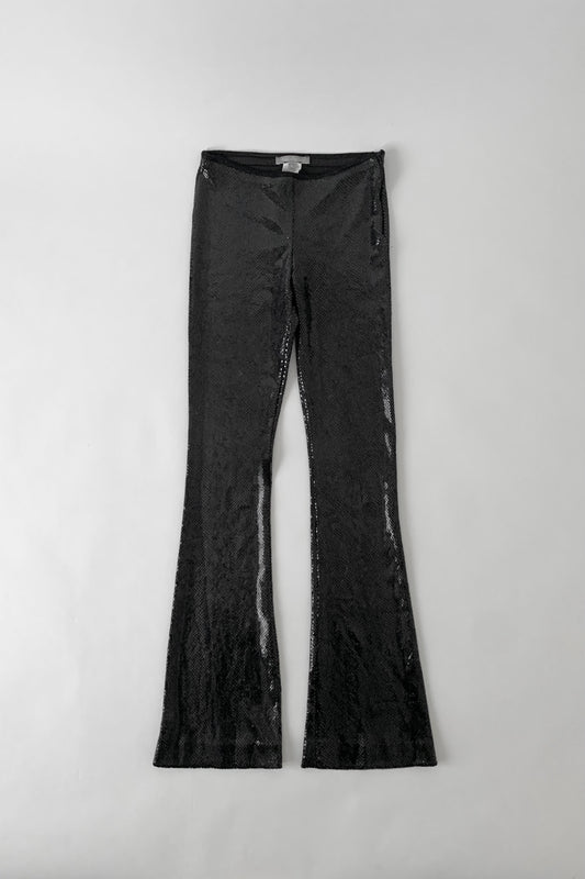 France black snake skin pants