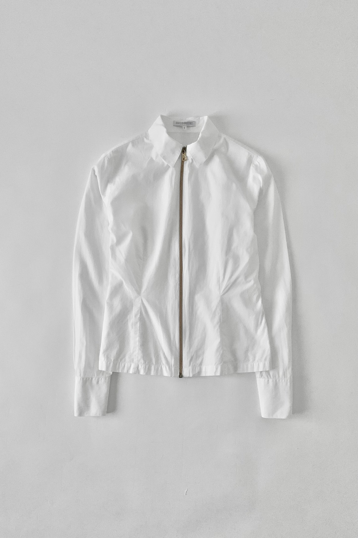 Italy gold zip shirt jacket