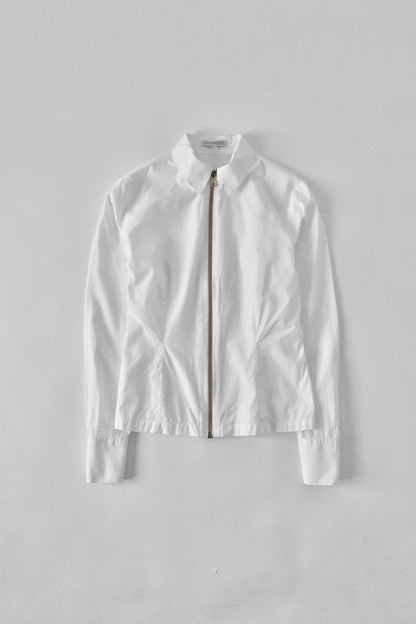 Italy gold zip shirt jacket