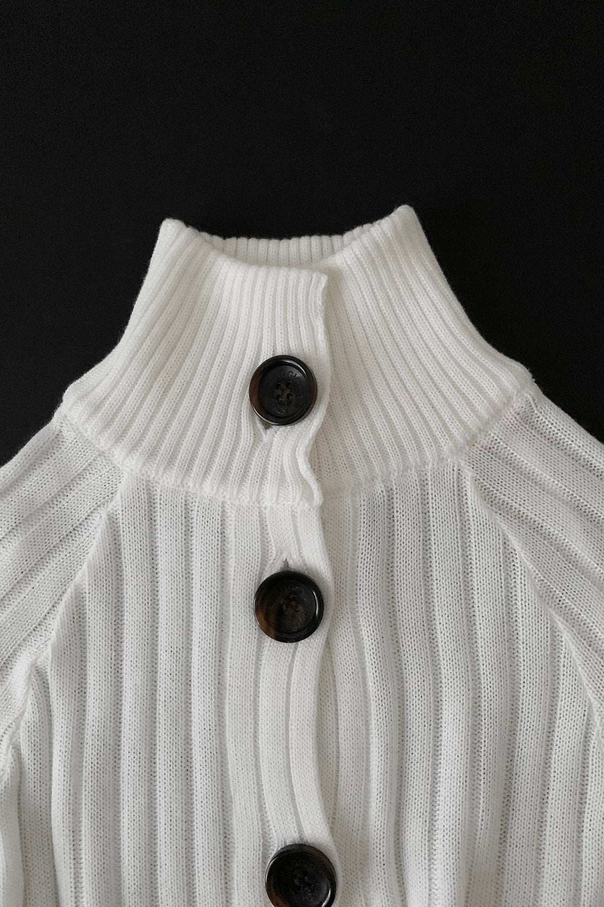 black buttons kint poncho