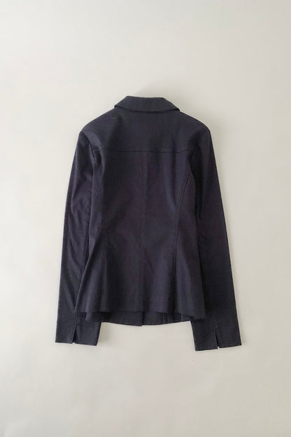dark purple buttons jacket
