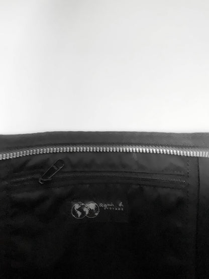 agnes b. black nylon bag