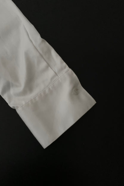 white stripe collar shirt