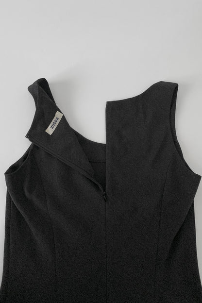 dark gray long dress