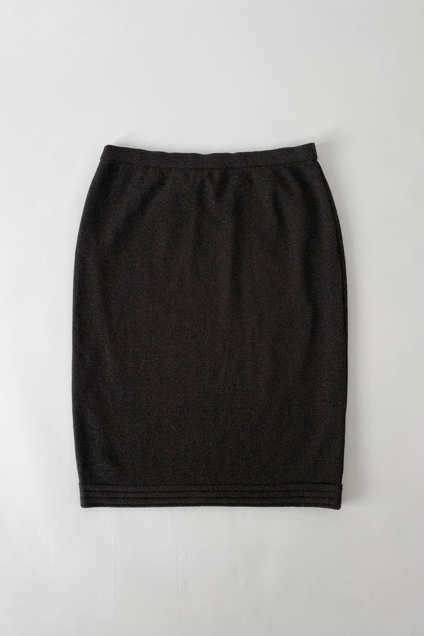 Italy charcoal gray knit skirt