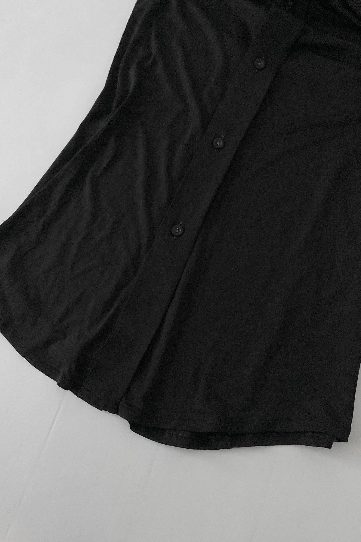 Italy black over sized long shirt