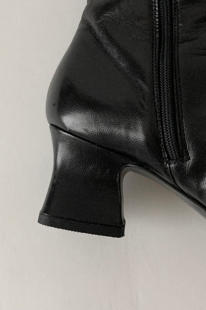 PRADA black lace up boots