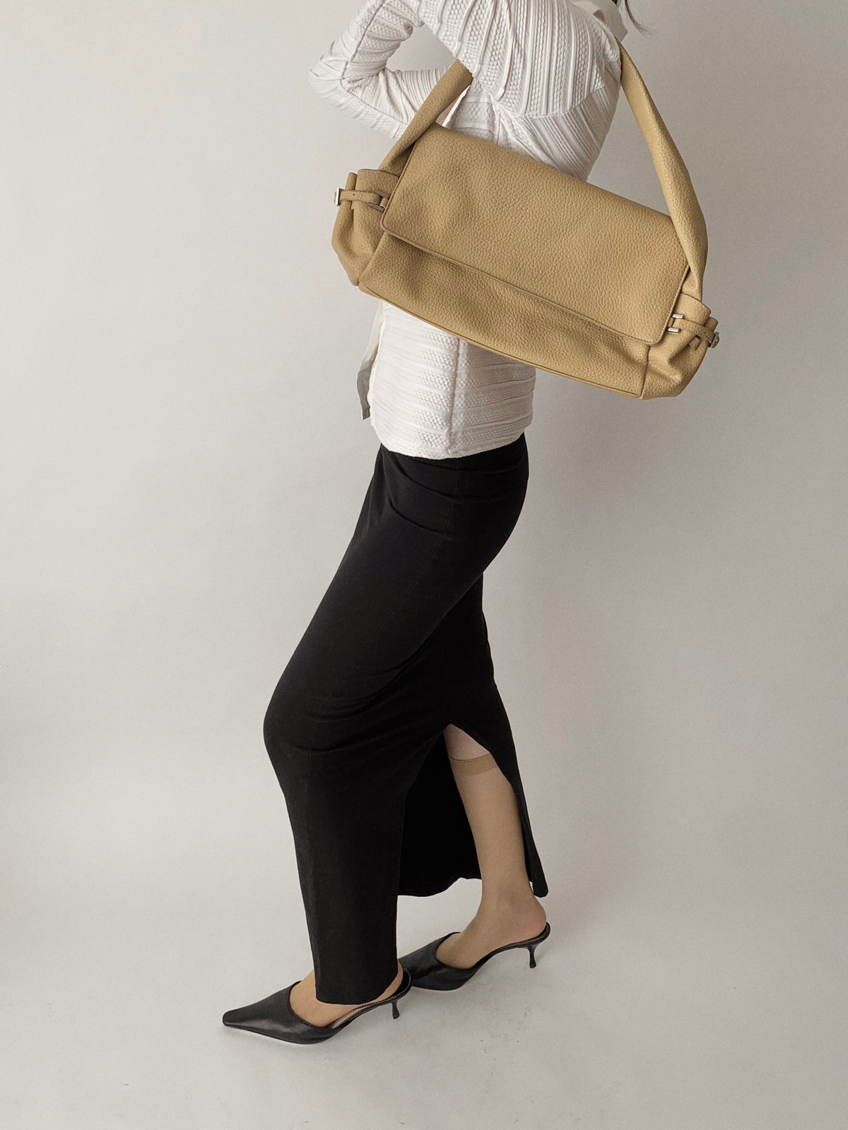 light camel leather bag