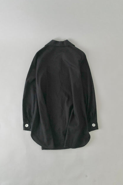 France black over sized coat
