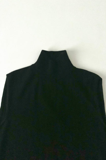 Italy black wool vest