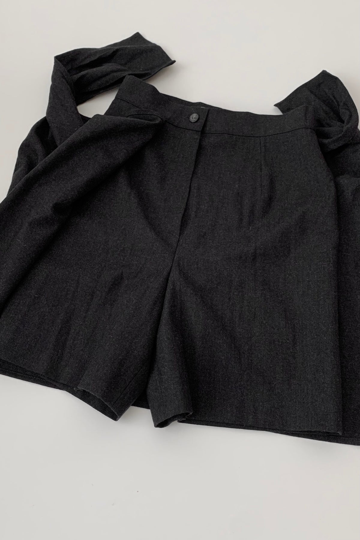MaxMara dark  gray wrap wool pants