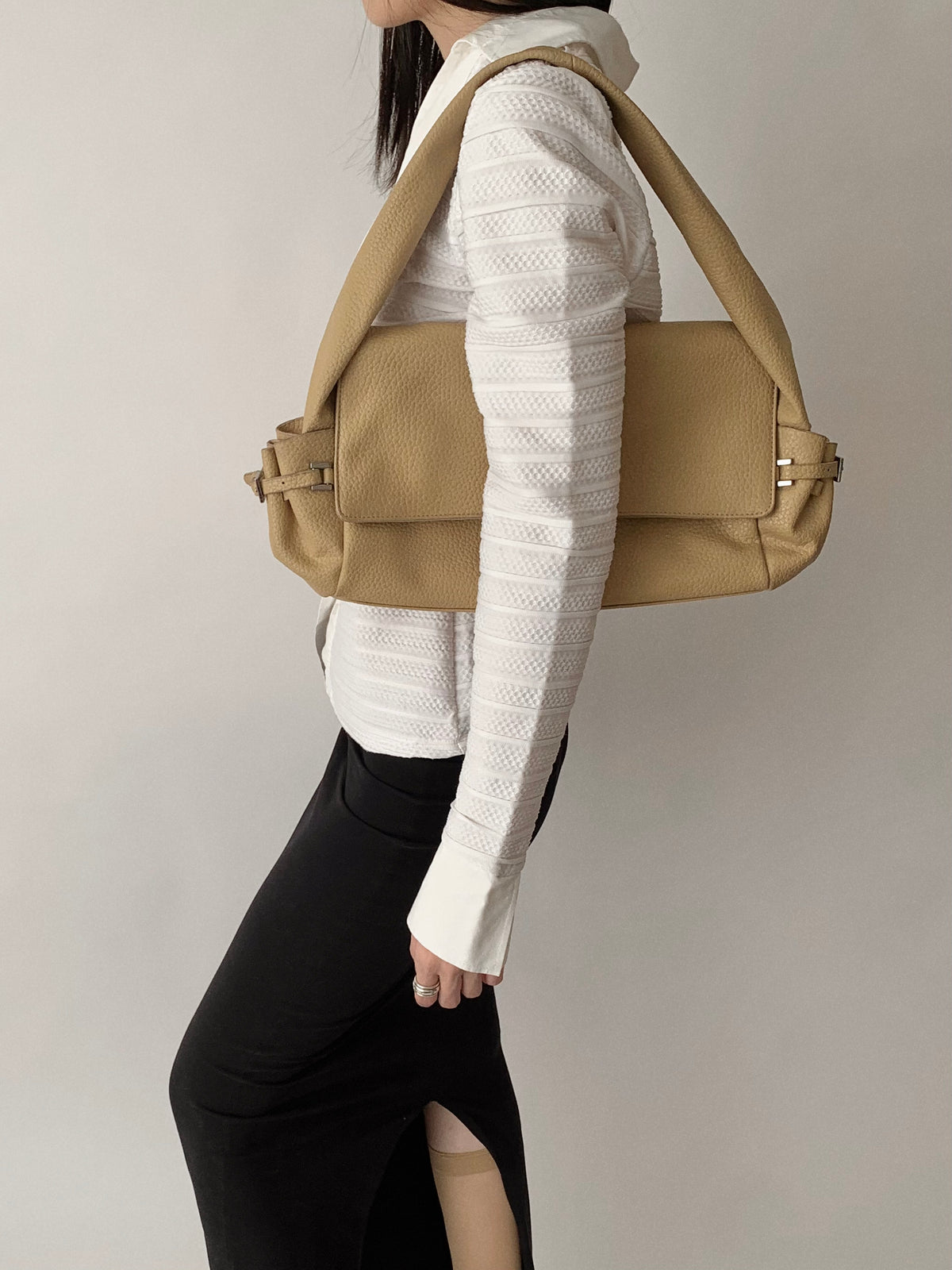 light camel leather bag