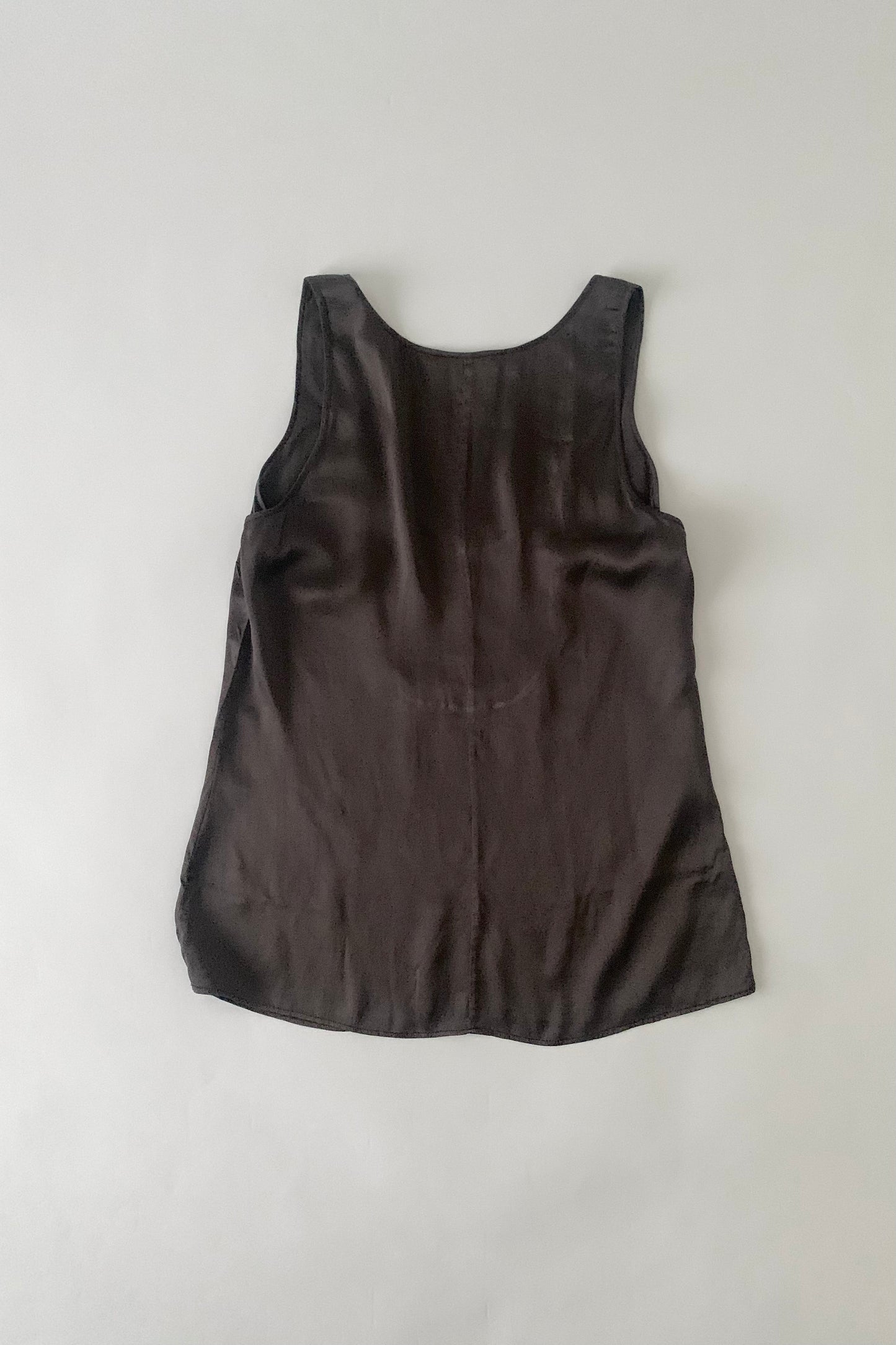 MaxMara brown satin beads tops