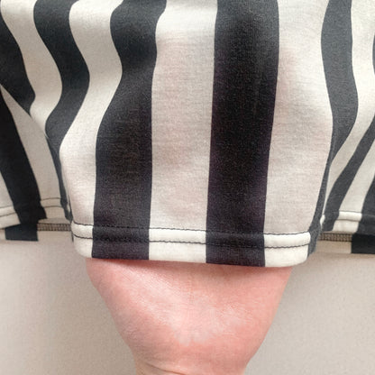 bi-color stripe tunic