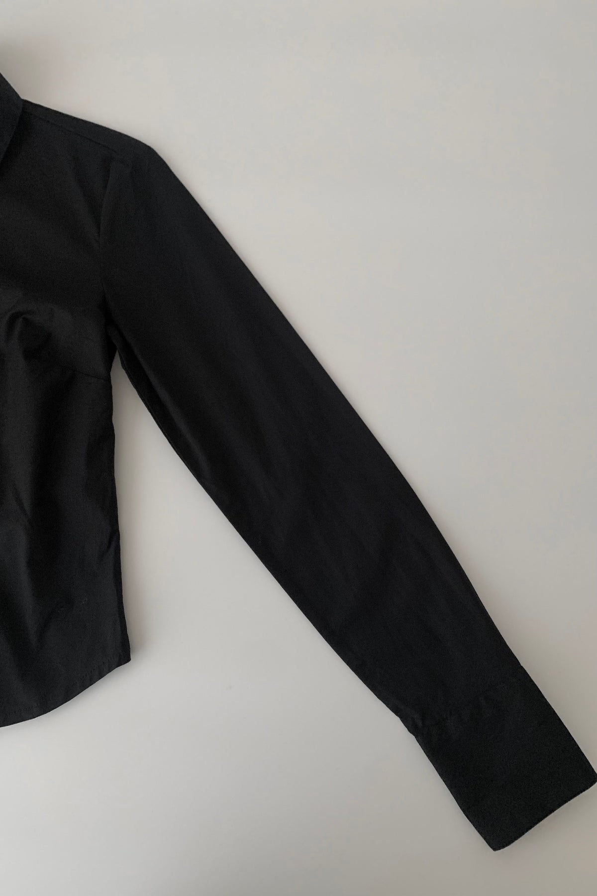 black centre frill shirt