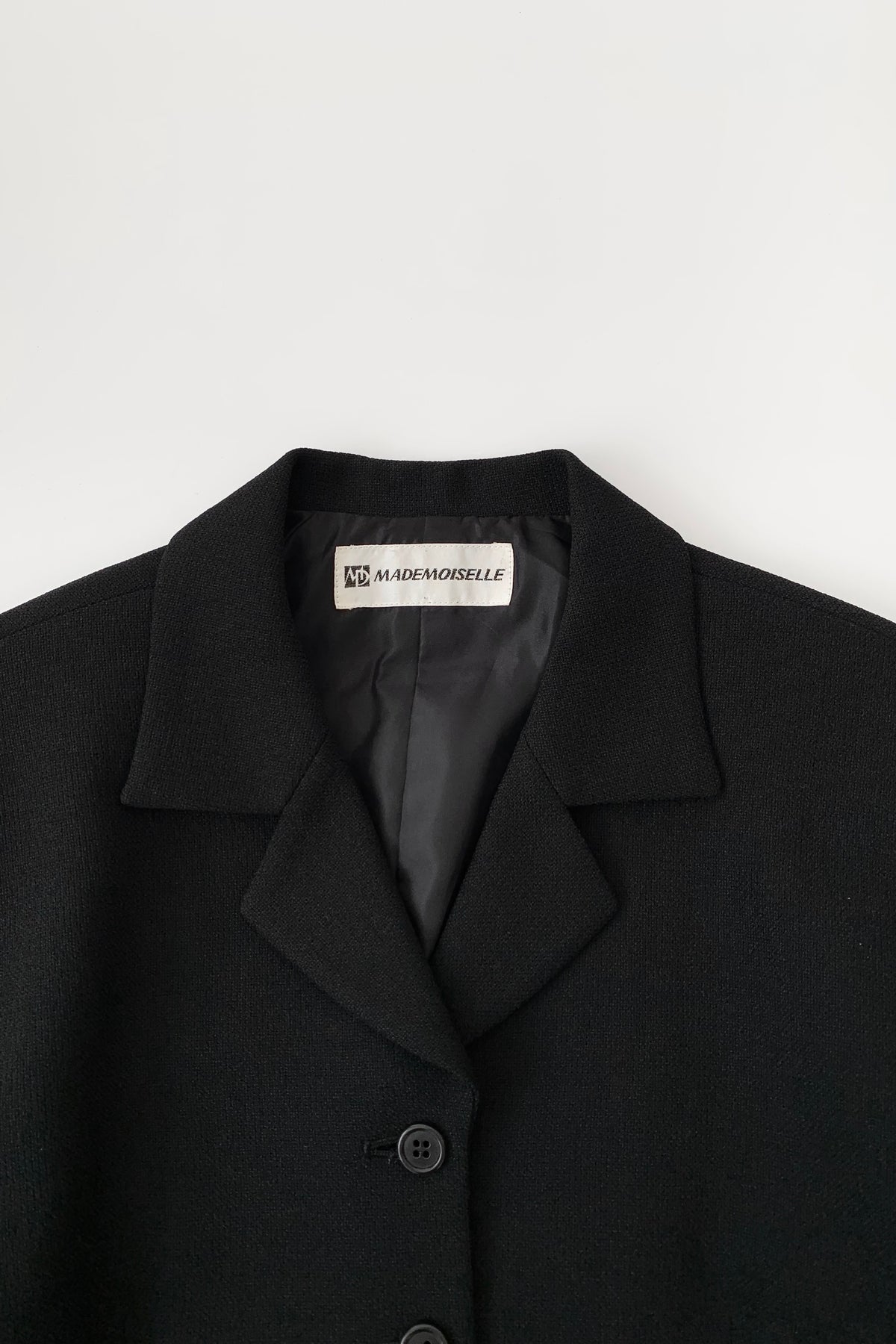 black classic tailored jacket