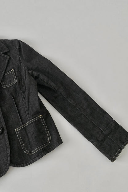 dark gray denim jacket