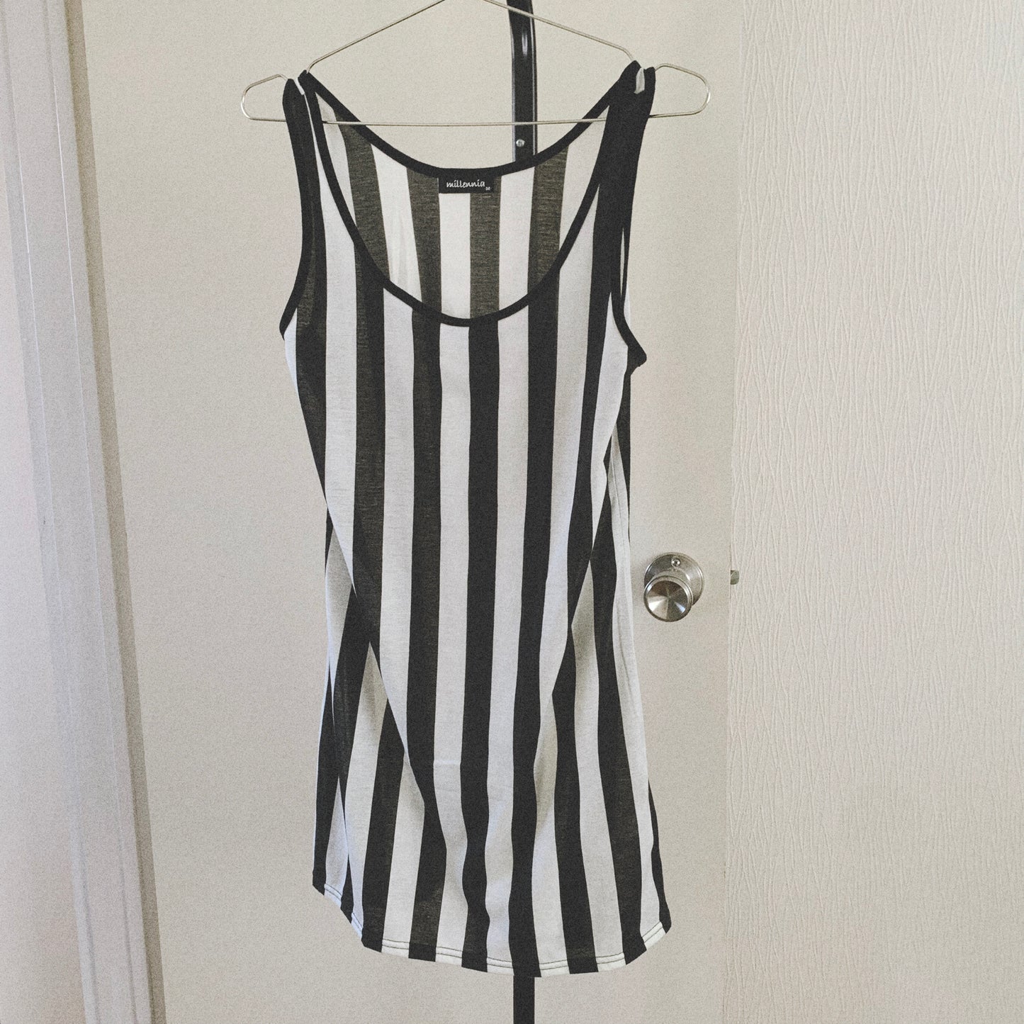 bi-color stripe tunic