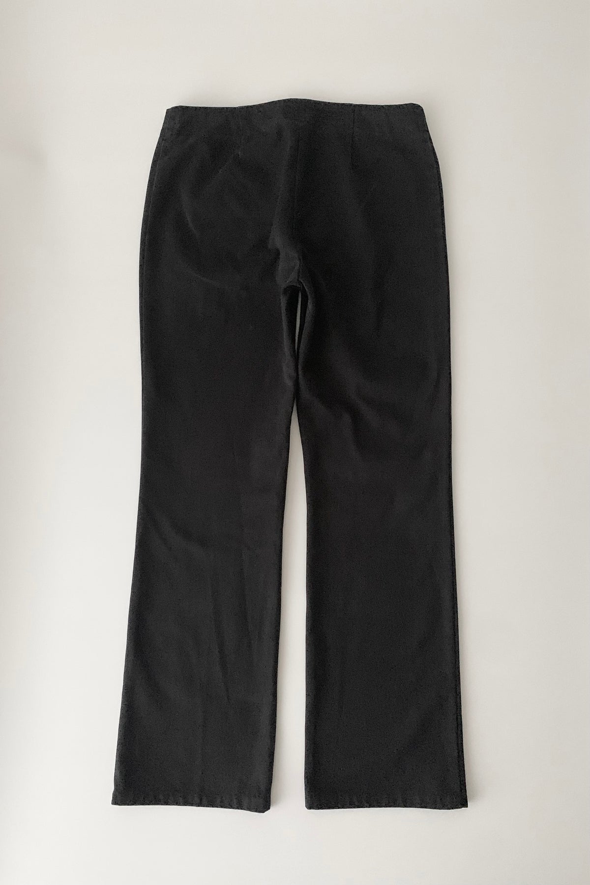 black waist buttons cotton pants