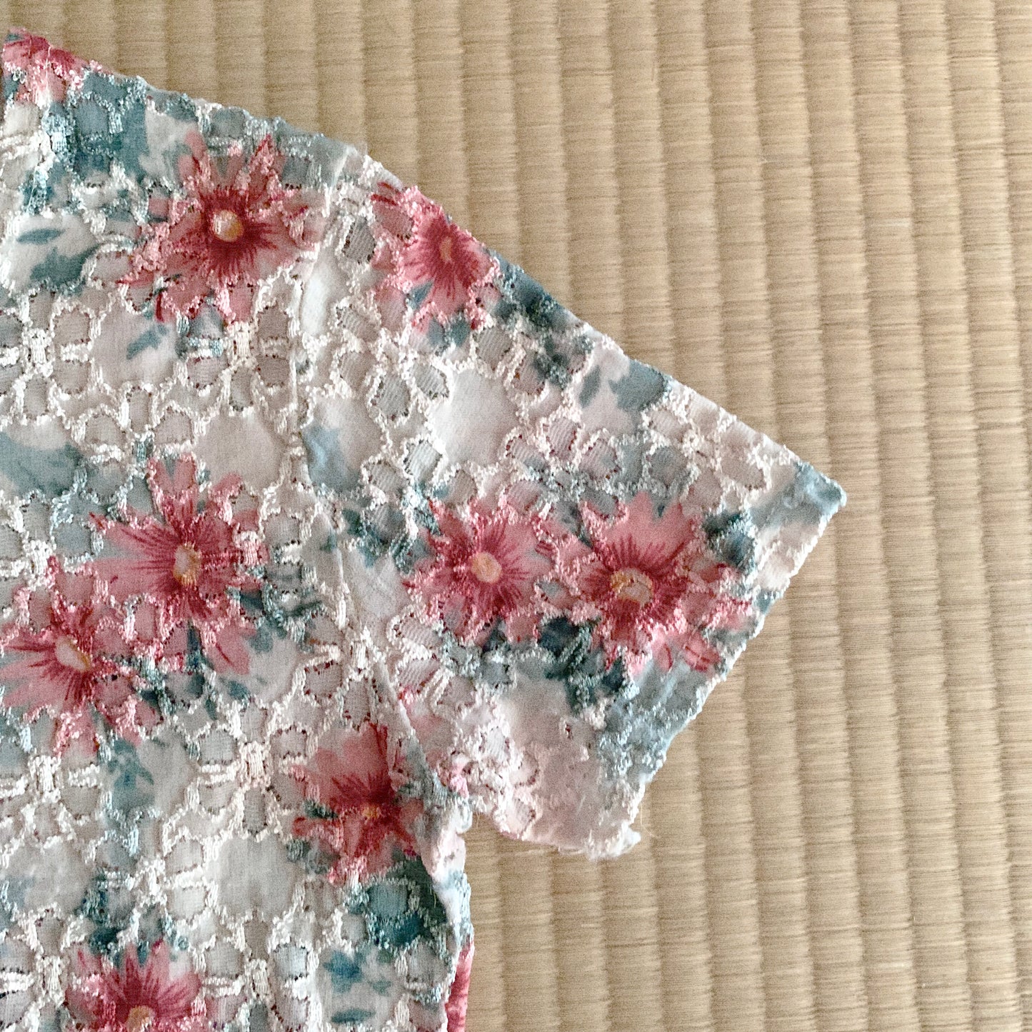 flower patterned T tops
