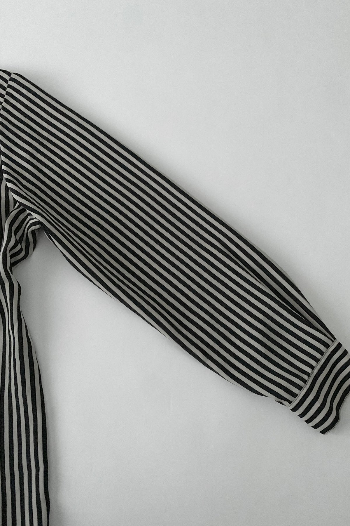 bi-collar stripe shirt