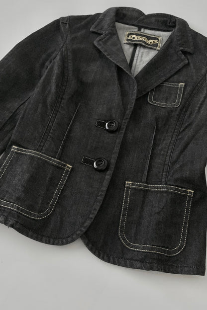 dark gray denim jacket