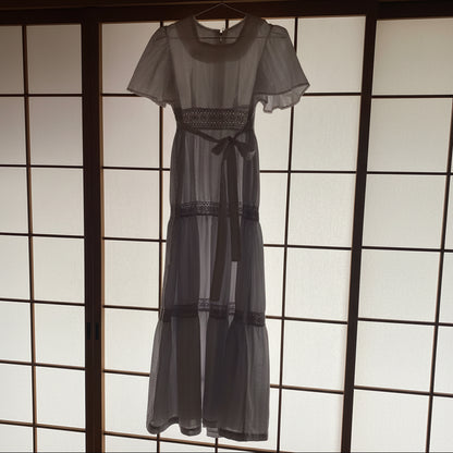 vintage chiffon dress